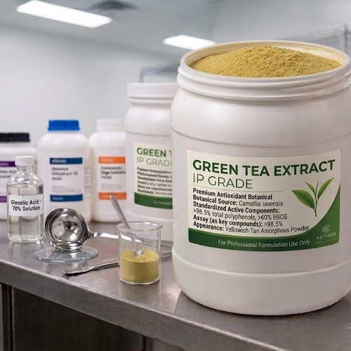 Green Tea Extract IP Grade – High-Purity Antioxidant Botanical bulk wholesale
